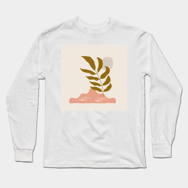 wasteland line art Long Sleeve T-Shirt by NJORDUR